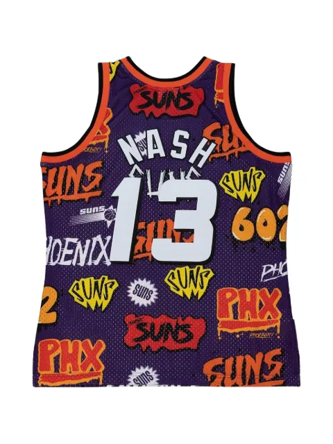 Mitchell & Ness Phoenix Suns 1996 Steve Nash Slap Sticker Swingman vest Purple TFSM4768PSU96SNAPURP