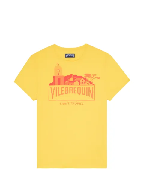Vilebrequin graphic-print T-shirt Yellow THOEP300