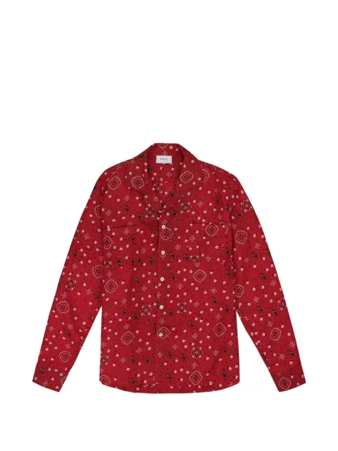 RHUDE bandana-print long-sleeve shirt Red RHDMTPS0179
