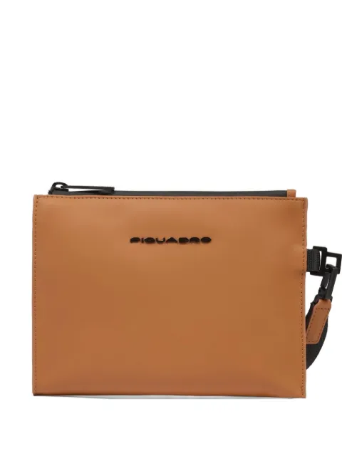 PIQUADRO water-resistant clutch bag Brown AC6833C2OW
