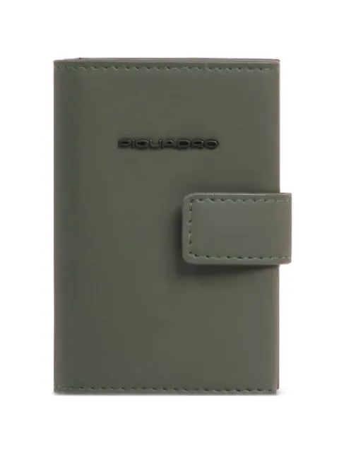 PIQUADRO pop-up water-resistant card holder Green PP5649C2OWR