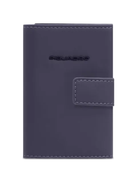 PIQUADRO pop-up water-resistant card holder Blue PP5649C2OWR