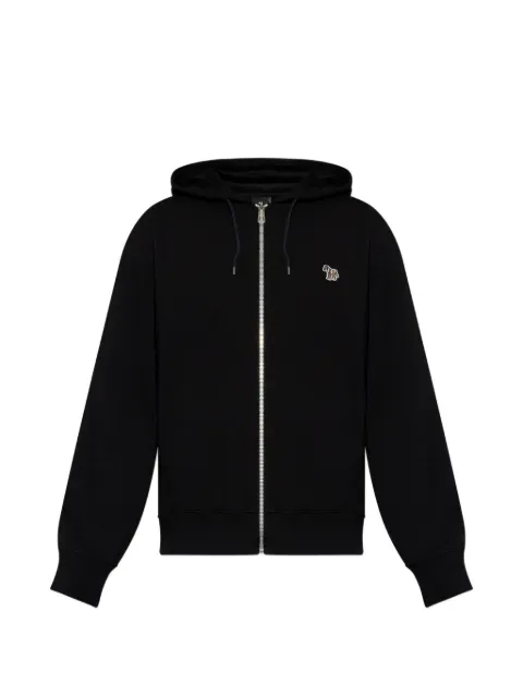 PS Paul Smith Zebra-patch zip-up hoodie Black M2R360RWZEBRA