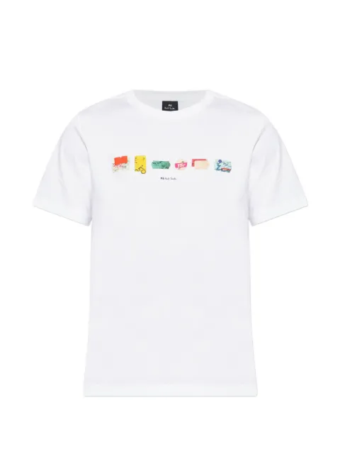 PS Paul Smith Stickers graphic-print T-shirt White M2R011RWP6871
