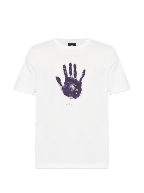 PS Paul Smith hand-print T-shirt White M2R220XWP6021