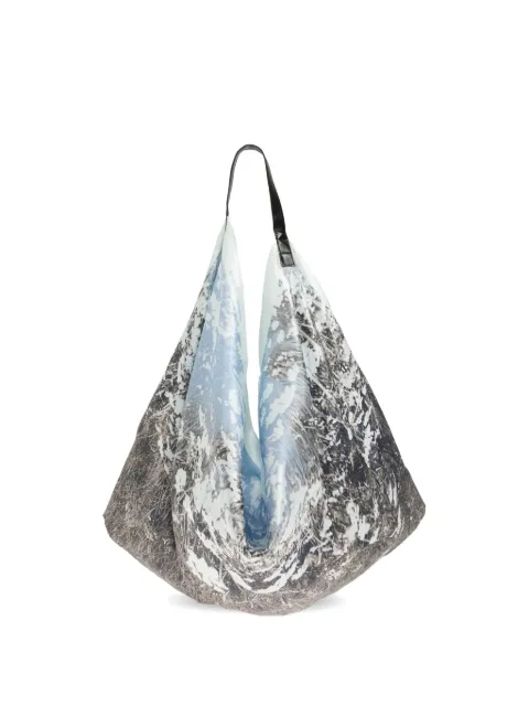 SAMSOE SAMSOE Saelli landscape-print silk shoulder bag Blue F26200038