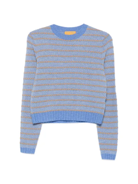 Guest In Residence long-sleeve striped sweater Blue W44010JMDLFBLCO