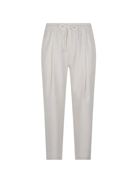 Drôle De Monsieur pleated drawstring-waist trousers Neutrals PERMBP167PL127