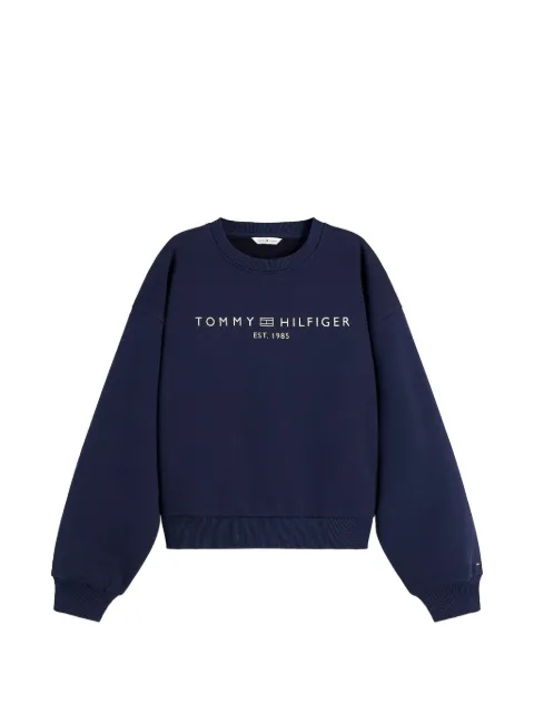 Tommy Hilfiger logo-print sweater Blue WW0WW47831