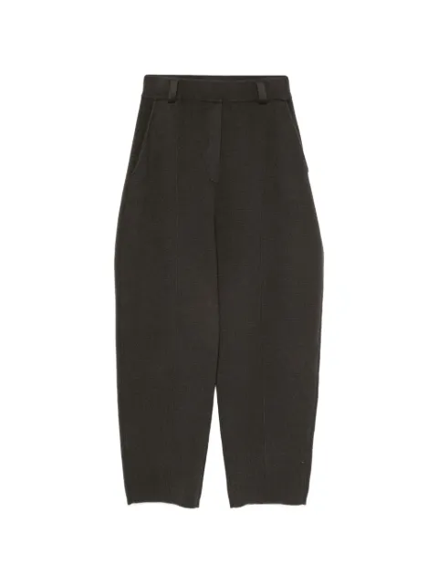 Lisa Yang Wrenda seam-detail straight-leg trousers Green 2026434