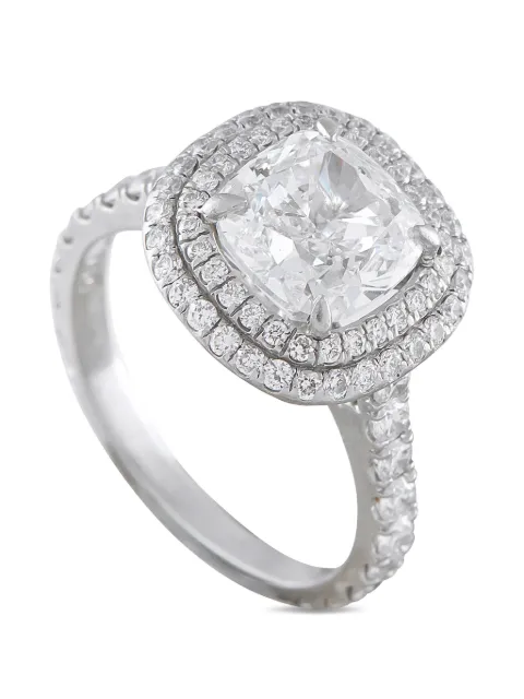 LB Exclusive diamond halo ring Silver MF06042726