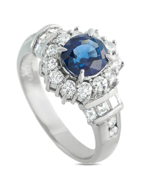 LB Exclusive sapphire and diamond ring Silver 5437