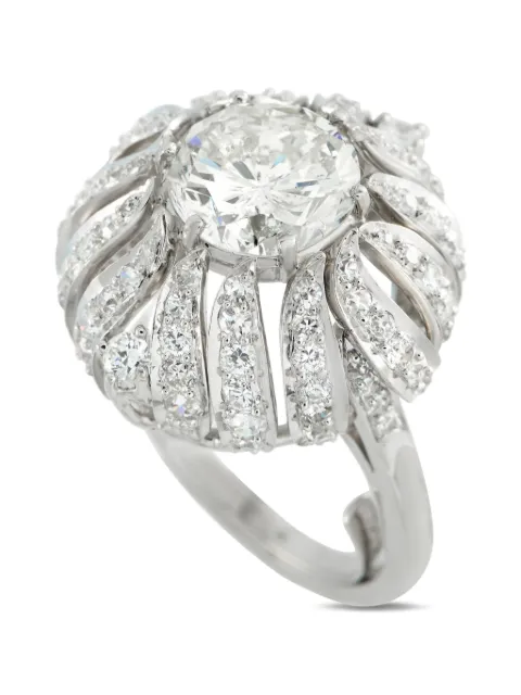 LB Exclusive diamond domed ring Silver MF27022326