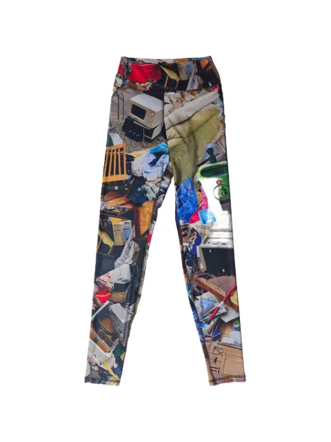 Borbala Lomtalanitas graphic-print leggings Black BORB11692876