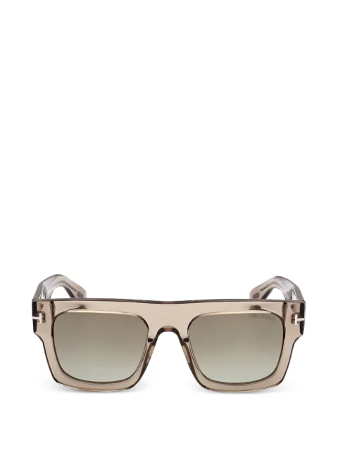 TOM FORD Eyewear Fausto square-frame sunglasses Brown FT0711