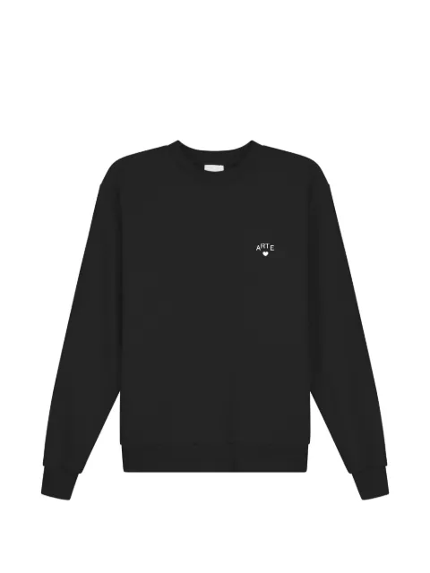 Arte Antwerp logo-embroidered sweatshirt Black AW26117C