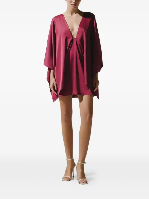 Baobab Pietro draped mini dress Red 6190936