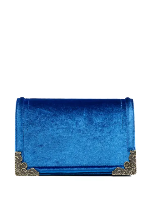 Alexander McQueen Pre-Owned 2010s velvet clutch bag Blue AM450BLS