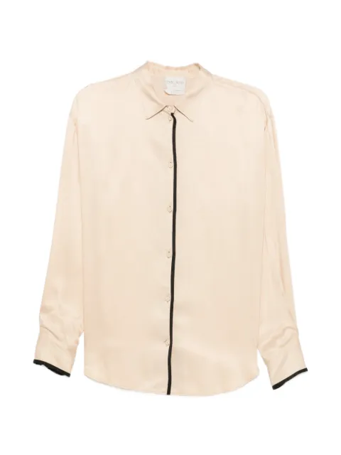 Forte Forte contrast-trim shirt Neutrals 15372MYSHIRT