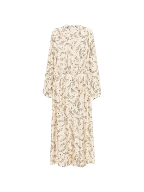 Forte Forte leopard-print midi dress Neutrals 15421MYDRESS