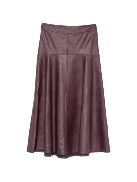 Forte Forte panelled A-line midi skirt Purple 15312MYSKIRT