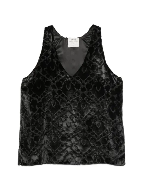 Forte Forte devoré-effect sleeveless top Black 15365MYTOP
