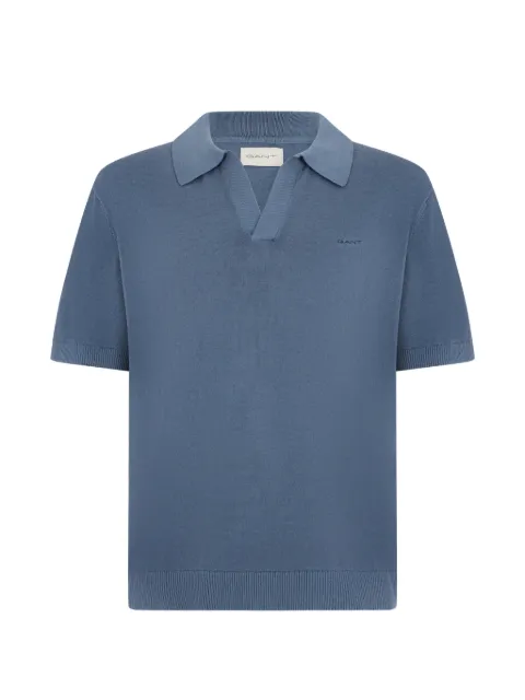 Gant fine-knit short-sleeve T-shirt Blue 8050245