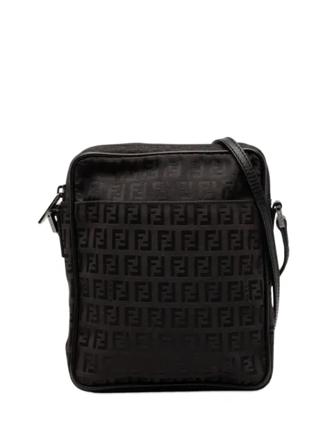 Fendi Pre-Owned 2000-2010 Zucchino Canvas crossbody bag Black QWYHDNB099DL1OQ5
