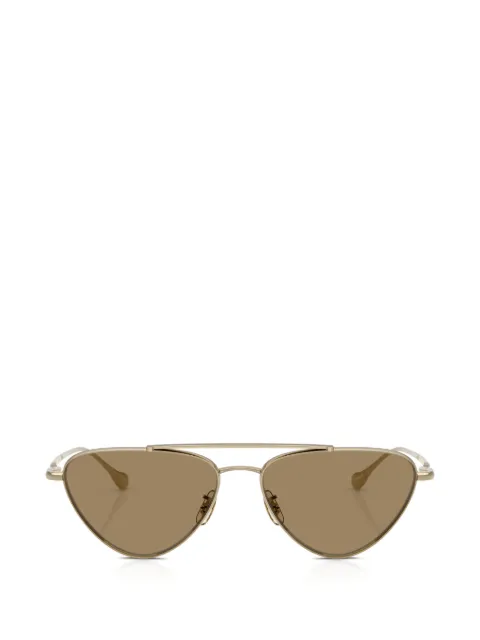 Oliver Peoples Edition 1 titanium pilot sunglasses Gold OV1369ST