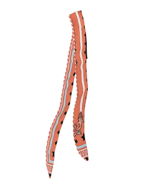 Hermès Pre-Owned 2022-2026 Candy Doll Silk Twilly Scarf scarves Orange BS4632BHFSEH0D45