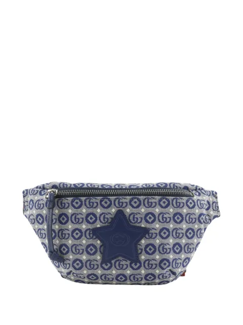 Gucci Pre-Owned 2016-2026 Kids GG Canvas Star Web belt bag Blue QILBIQVA1QDQYGAF