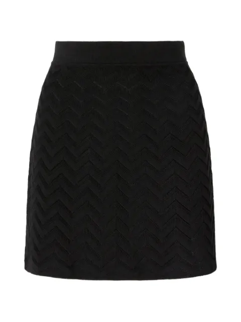 Missoni chevron-knit mini skirt Black DC26SH00BK01H2