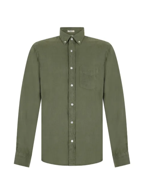 Gant long-sleeve linen shirt Green 3240120