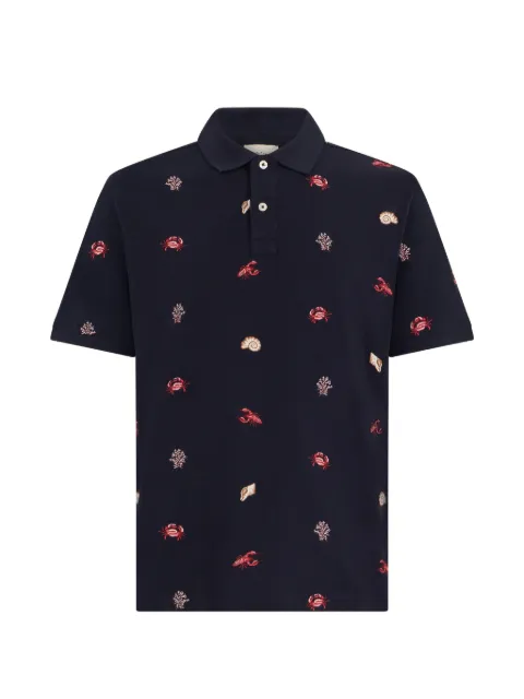 Gant embroidered-motif polo shirt Blue 2014100