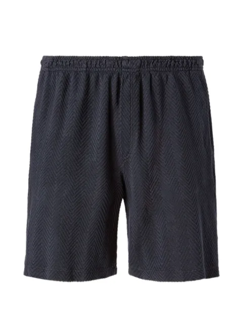 Missoni zigzag-pattern elasticated-waist shorts Blue US26SI03BR014P