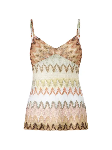 Missoni zigzag-knit tank top Neutrals DS26SK15BR015I