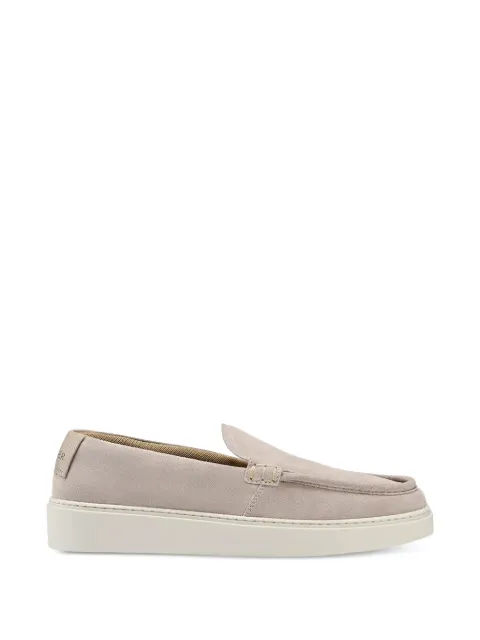 BOGNER suede slip-on loafers Neutrals 12620435