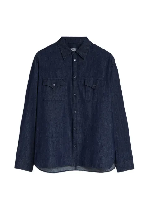 Jil Sander cotton chambray shirt Blue J22DL0404