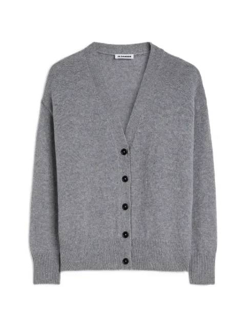 Jil Sander V-neck cashmere cardigan Grey J02HP0009J13206