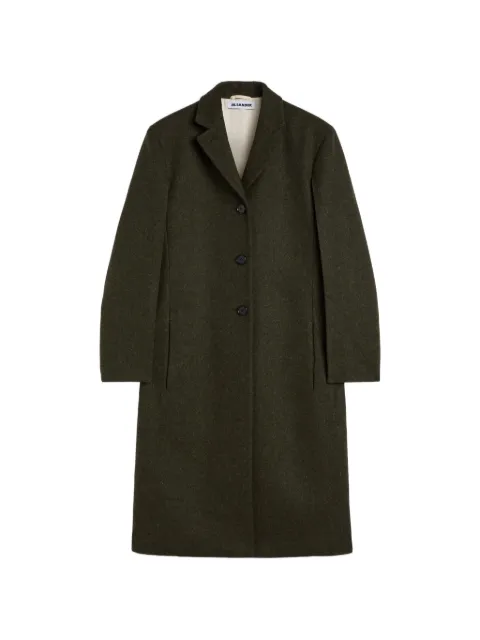 Jil Sander single-breasted coat Green J02AA0209J40331
