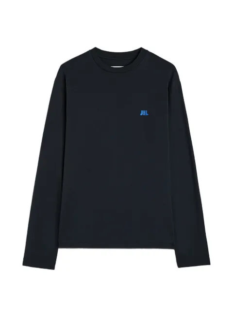 Jil Sander logo-embroidered long-sleeves sweatshirt Blue J22GC0282J45048