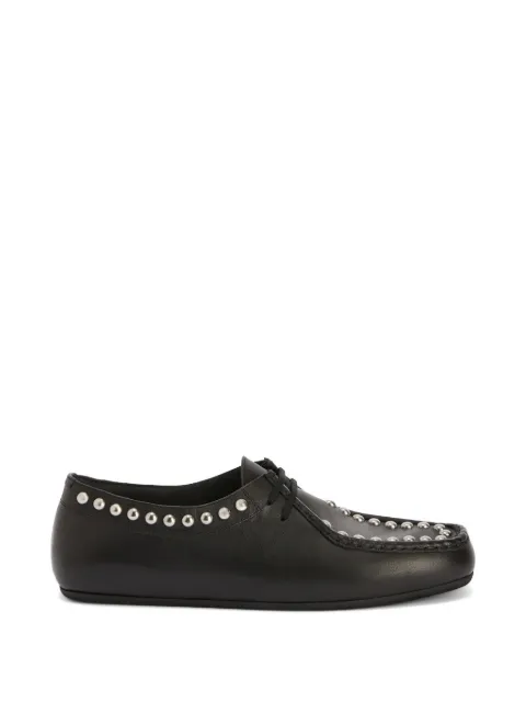 Jil Sander Hood stud-embellished loafers Black J33ZJ0029P7698
