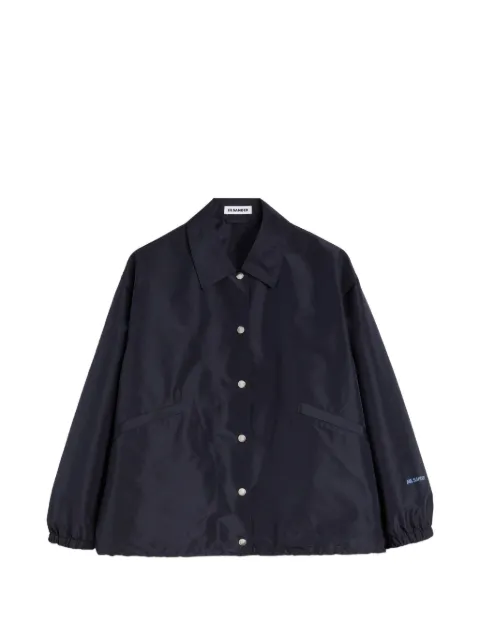 Jil Sander logo-print technical shirt Blue J02SW0075J70221