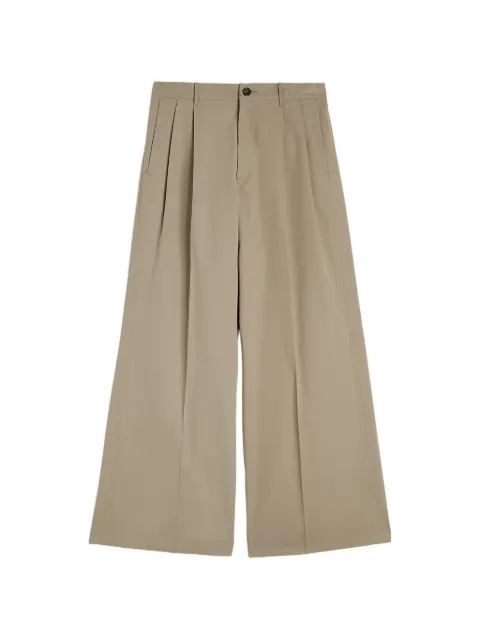 Jil Sander pleated wide-leg trousers Neutrals J22KA0403J45340