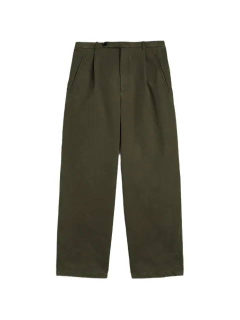 Jil Sander cotton-drill trousers Green J22KA0360J45369