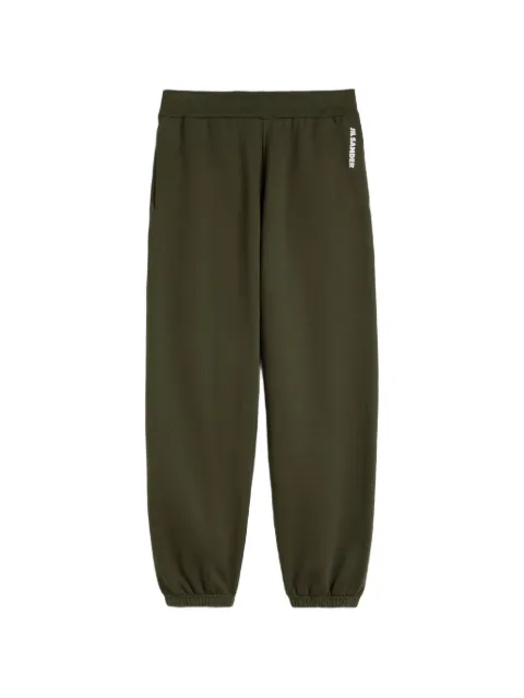 Jil Sander logo-print cotton track pants Green J22KA0384J20128