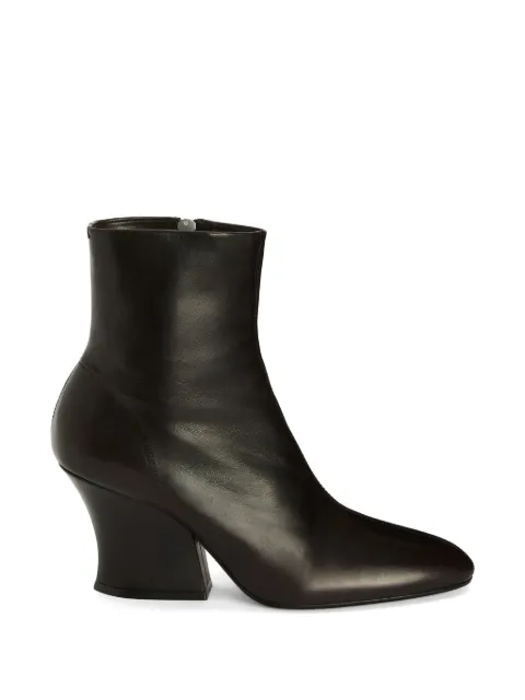 Jil Sander block-heel ankle boots Brown J16WU0073P7698
