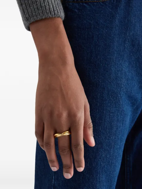 Jil Sander Tangle knot ring Yellow J11UQ0100P4877