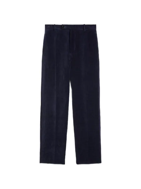 Jil Sander velvet trousers Blue J22KA0400J45367