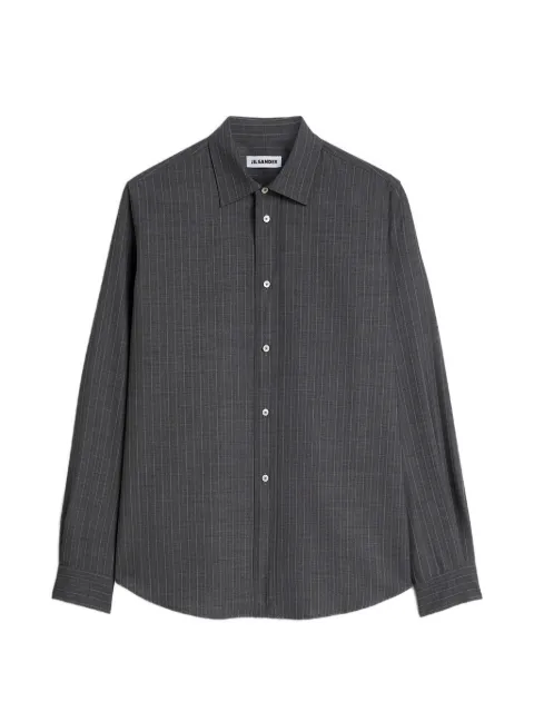 Jil Sander pinstripe-pattern wool shirt Grey J22DL0401J40336